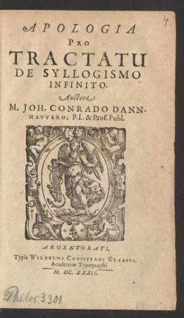 Apologia Pro Tractatu De Syllogismo Infinito