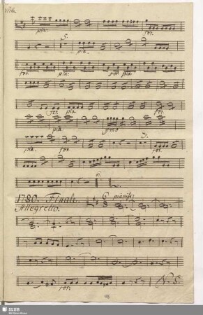 1780. Finale: Una vite son io vedovella / Seydelmann, F.