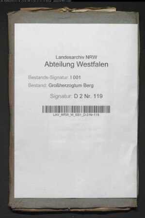 Ablösung der Domanialrenten vom Renteibezirk Lüdinghausen