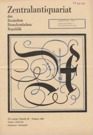 Nr. 1178: Zeitschriften - Sprachwissenschaft