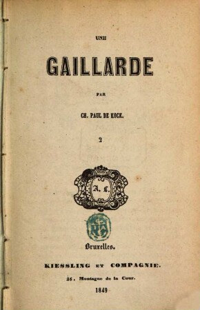 Une gaillarde, 2