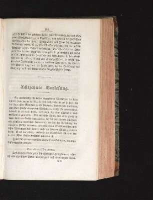 Achtzehnte Vorlesung
