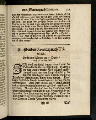 245-264, Am sibenden Sonntag nach Trinitatis