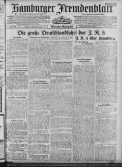 Hamburger Fremdenblatt, Morgenausgabe