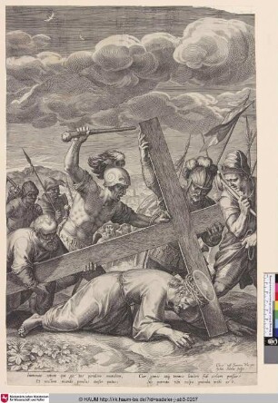 [Jesus unterliegt der Last des Kreuzes]