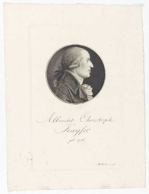 Bildnis des Albrecht Christoph Kayser