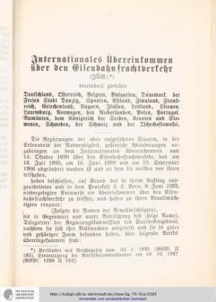 Internationales Übereinkommen über den Eisenbahnfrachtverkehr