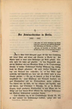 Adolph Diesterweg : sein Leben und seine Schriften. 2, Diesterweg in Berlin