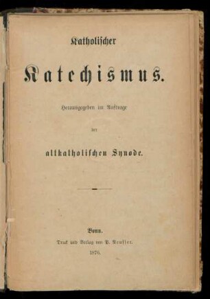 Katholischer Katechismus