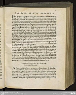 TRACTATUS DE MUTATIONE AERIS