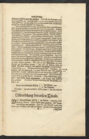 Abhandlung des ersten Theils