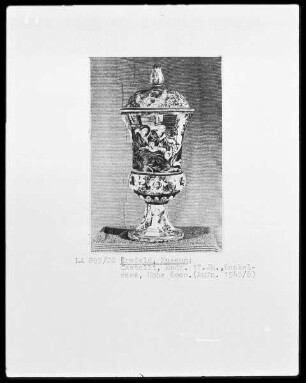 Deckelvase