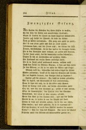 Zwanzigster Gesang.