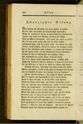 Zwanzigster Gesang.
