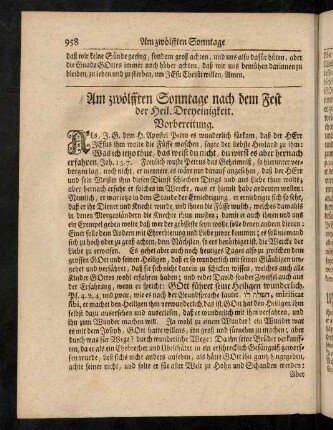 958-978, Am zwölfften Sonntage nach dem Fest der Heiligen Dreyeinigkeit