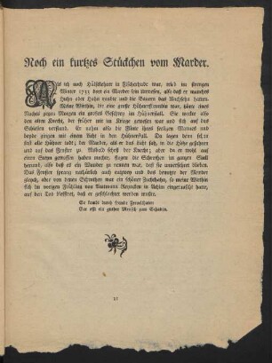 Noch ein kurtzes Stückchen vom Marder.