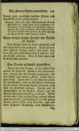 Eine Trappe gedämpft zuzurichten