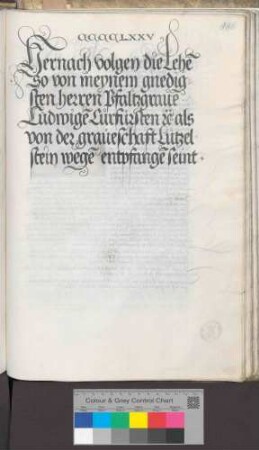 Aktivlehen der Grafschaft Lützelstein (Titelei)