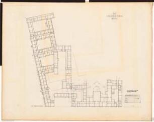 Reichsluftfahrtministerium, Berlin (Vorgängerbauten): ehemaliges Kriegsministerium: Gesamtkomplex: Grundriss EG 1:250