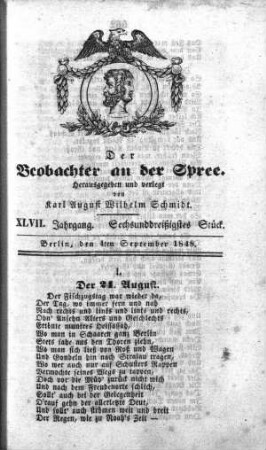 36. Stueck, 4. September 1848