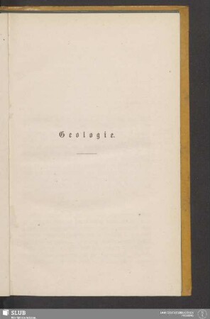 Geologie