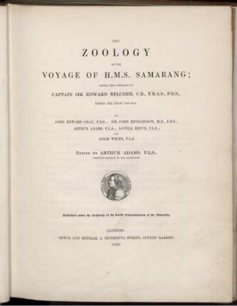 [1]: The zoology of the voyage of H. M. S. Samarang; under the command of Captain Sir Edward Belcher, during the years 1843-1846. [1]