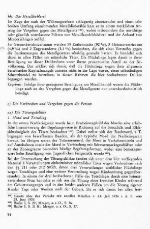aa) Die Tötungsdelikte