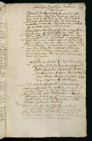 Sommersemester 1609. Rektorat Johann Valentin Neuffer.