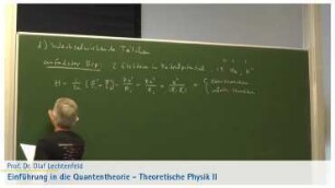 26. Vorlesung vom 19.07.2018 - Teil 1: Die Austausch-Entartung bei vier identischen Teilchen