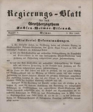 Nr. 9 : 3. Mai 1863