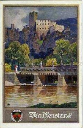 Burgruine Rauhenstein, Postkarte des Deutschen Schulvereins Nr.170