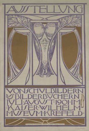 Ausstellung von Schulbildern und Bilderbüchern