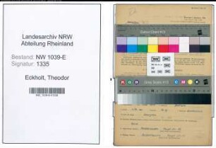 Entnazifizierung Theodor Eckold , geb. 12.05.1913 (Elektriker)