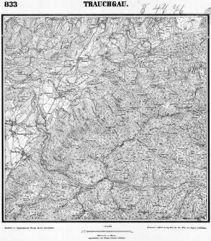 833 Trauchgau [Topographische Karte von Bayern 1:25.000 (Positionsblätter)]