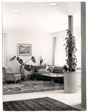 Wohnhaus Dr. R., Heidelberg: Sofaecke im Wohnzimmer