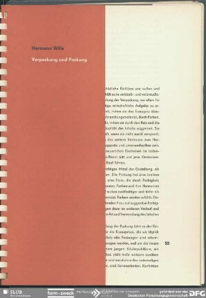 Verpackung und Packung