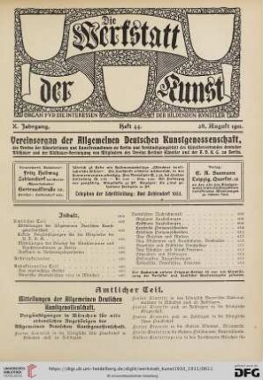 Heft 44 (28. August 1911)