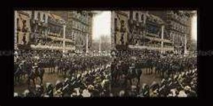 Lord Kitchener und hohe Offiziere beim Festzug, London