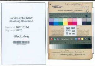Entnazifizierung Ludwig Ufer , geb. 28.08.1898 (Metzger)
