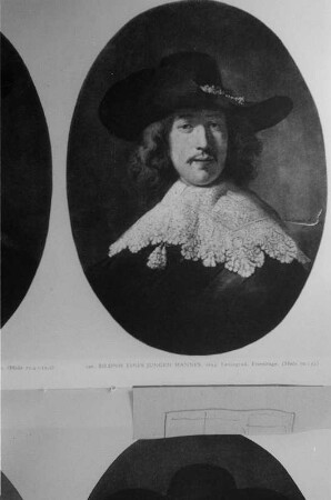 Reproduktion von Gemälden von Rembrandt : Bildnis eines jungen Mannes