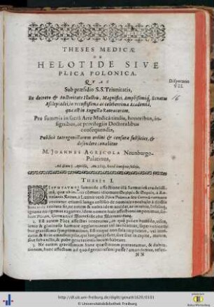 VII. De Helotide sive Plica Polonica.
