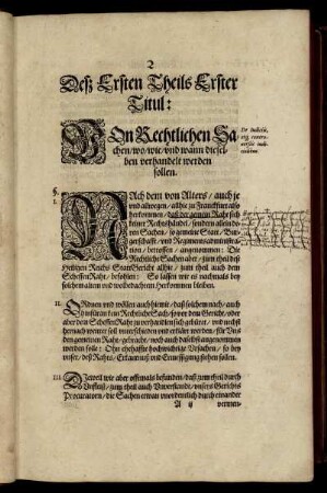Erster Titul. - Der X. Titul.