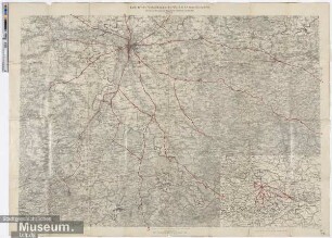 Karte für die Herbstübungen des XIX. ( 2. K. S.) Armeekorps 1912