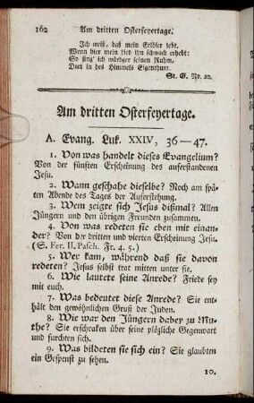 Am dritten Osterfeyertage.