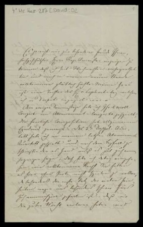 Brief von Ferdinand David an Louis Spohr