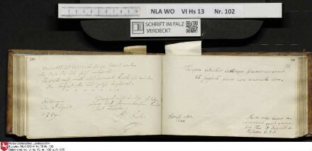 Stammbuch des Johann Christian Wilhelm Schütze aus                            Braunschweig