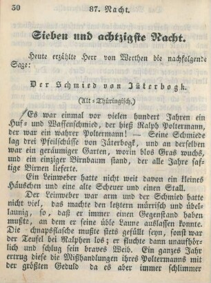 Sieben und achtzigste Nacht