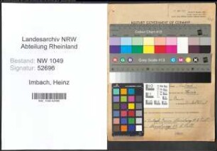 Entnazifizierung Heinz Imbach , geb. 27.05.1911 (Herrenschneider)