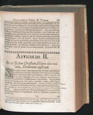 Articulus II. Et in Jesum Christum, Filium eius unicum, Dominum nostrum
