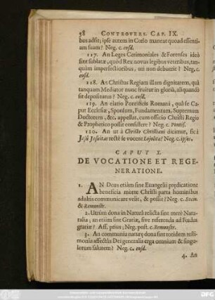 Caput X. De Vocatione Et Regeneratione.